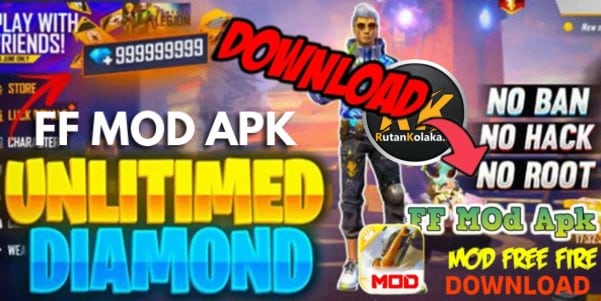 Cara Download FF Mod Apk Unlimited 999999 Diamond Asli Terbaru